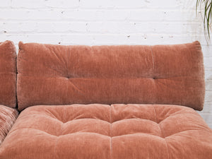 Prima Armless Corner Sofa in Ginger