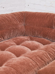 Prima Armless Corner Sofa in Ginger