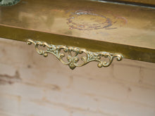 Load image into Gallery viewer, Neoclassical Brass Hall Tree Mirror, Coat Hanger and Console Table
