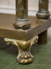 Load image into Gallery viewer, Neoclassical Brass Hall Tree Mirror, Coat Hanger and Console Table
