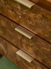 Load image into Gallery viewer, 3 Drawer Burl Style Nightstand

