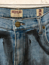 Load image into Gallery viewer, Hand-Painted Abstract Art Denim Jeans
