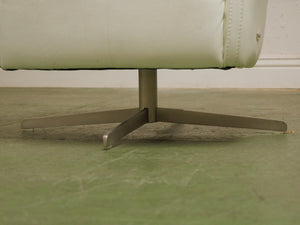 Leather Swivel Club Chairs