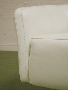 Leather Swivel Club Chairs
