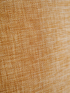 Curved Horn Table Lamp with Woven Shade