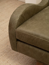 Load image into Gallery viewer, Wellington Leather Armchair in Olive
