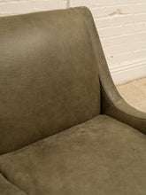 Load image into Gallery viewer, Wellington Leather Armchair in Olive
