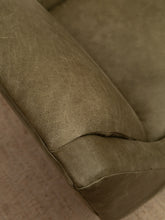 Load image into Gallery viewer, Wellington Leather Armchair in Olive
