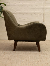 Load image into Gallery viewer, Wellington Leather Armchair in Olive
