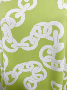 Mint Green Dress with Chain Motif (XL)