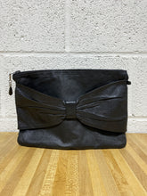 Load image into Gallery viewer, Vintage Soft Black Leather Handbag
