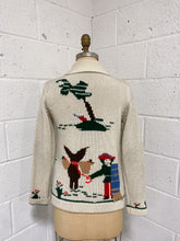 Load image into Gallery viewer, Vintage Wool Cardigan with Handmade Design -  As Found
