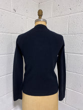 Load image into Gallery viewer, Vintage Black Beaded Cardigan
