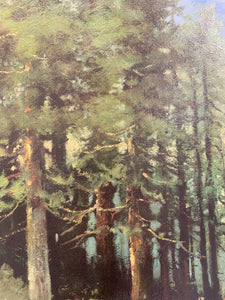Vintage Robert Wood Landscape Print- Framed