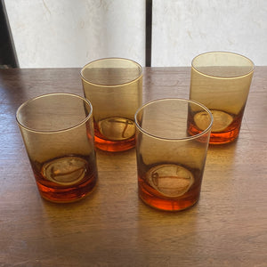 Amber Whiskey Glass set