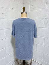 Load image into Gallery viewer, Blue and White Striped T-Shirt (M)
