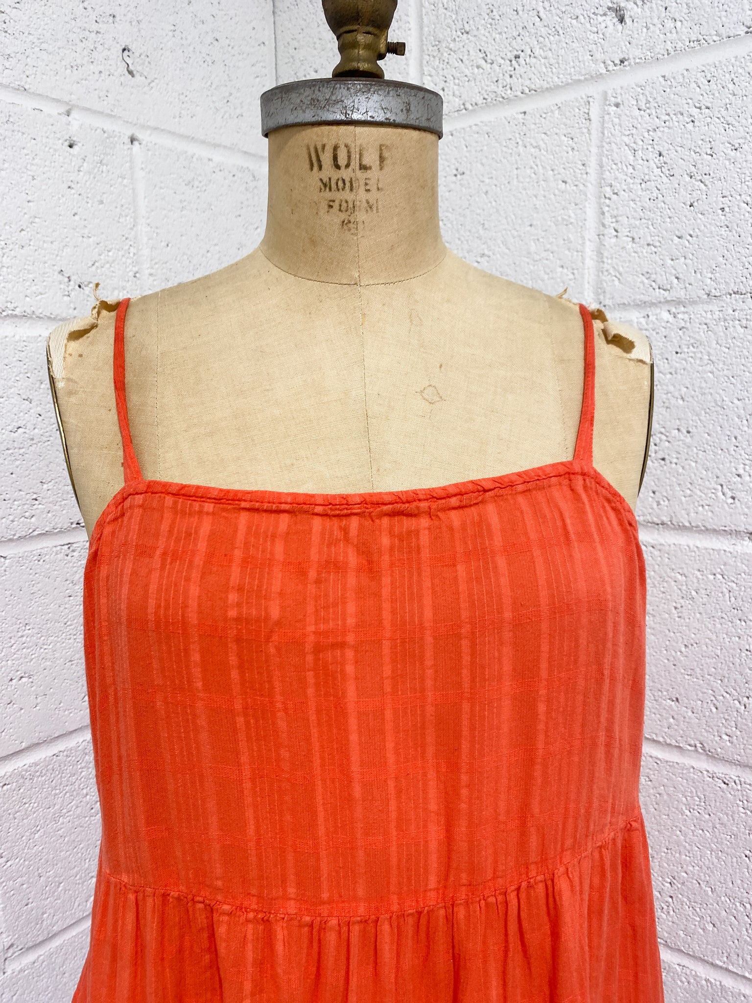 Coral Colored Summer Dress (M) Sunbeam Vintage Coral Colored Summer Dress (M) Sunbeam Vintage