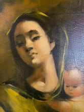 Load image into Gallery viewer, Vintage Oil Painting of Mother and Child
