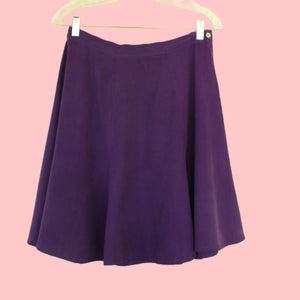 Clio Vintage Purple Silk Skirt @vseasons