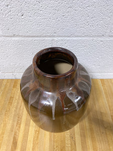 Vintage Brown Ceramic Vase