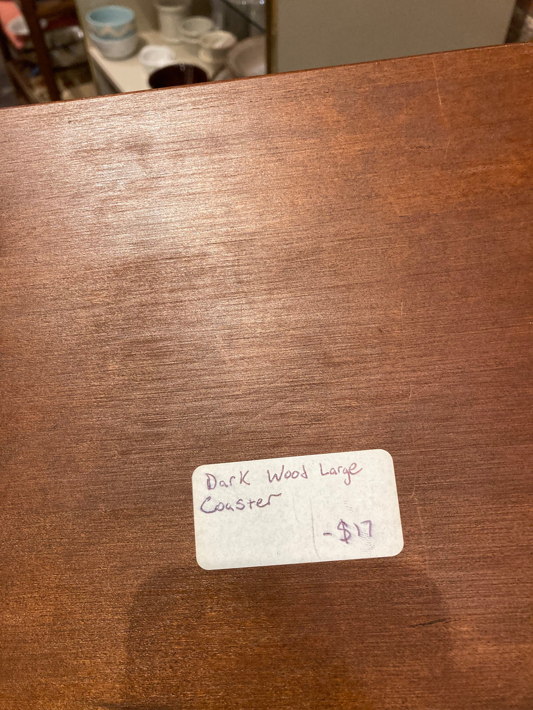Large wooden Vintage Coaster/ Trivet