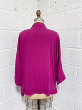 Load image into Gallery viewer, Vintage Fuchsia Blouse with Flower (22)
