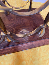 Load image into Gallery viewer, French Brass and Mahogany Sideboard Wine Rack
