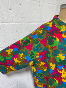 Colorful Rayon Blouse- As Found