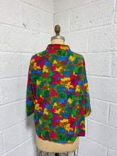 Load image into Gallery viewer, Colorful Rayon Blouse- As Found
