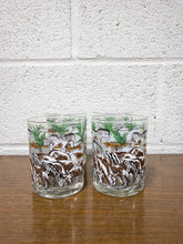 Load image into Gallery viewer, Vintage Set of 4 Cera “The Watering Hole” Glasses
