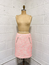Load image into Gallery viewer, Knobby Cream and Pink Tweed Skirt (10)
