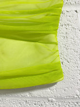 Load image into Gallery viewer, Fluorescent Green Net Tube Top (2)
