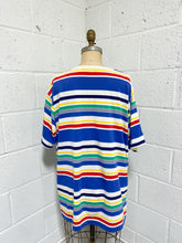 Load image into Gallery viewer, Vintage Long Bright Striped T-Shirt - As Found (18/20)
