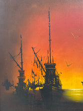 Load image into Gallery viewer, Oil Painting of Ships
