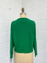 Load image into Gallery viewer, Vintage Bright Green Cardigan - As Found
