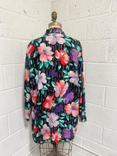 Load image into Gallery viewer, Vintage Tropical Floral Lightweight Blazer- Plus Size
