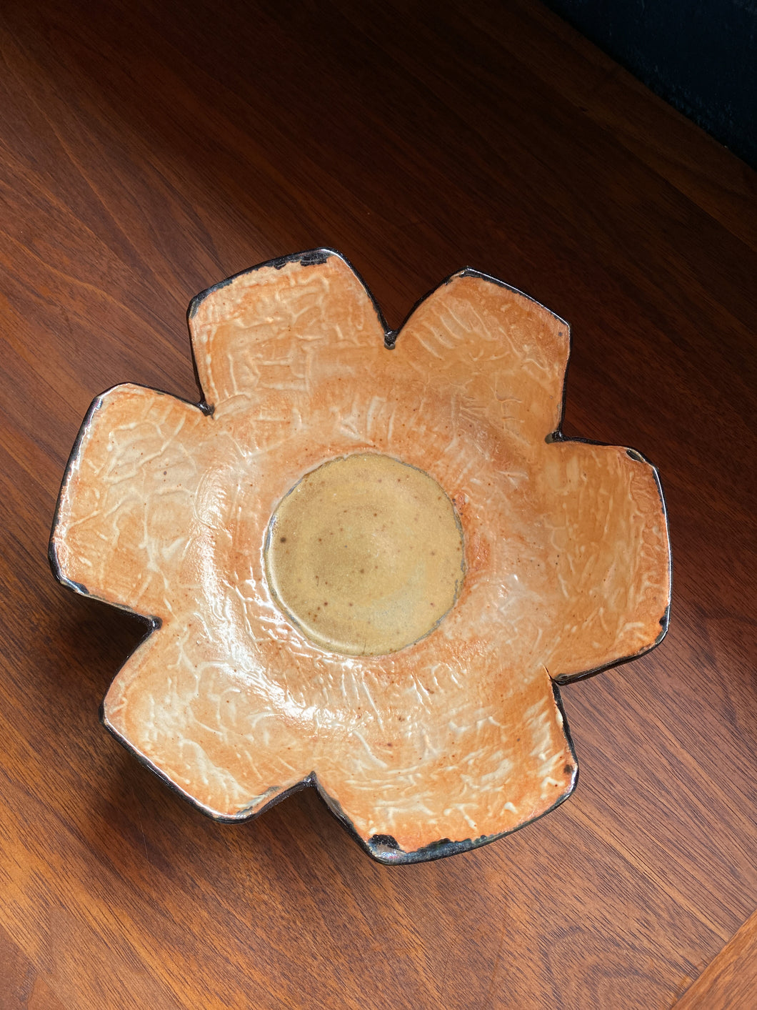 Vintage Flower Ceramic Bowl