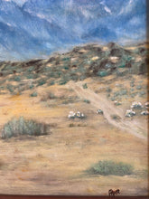 Load image into Gallery viewer, Vintage Painting of Desert Landscape - Signed
