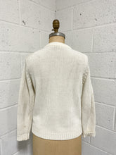 Load image into Gallery viewer, Vintage Cream Cardigan with Big Buttons - As Found
