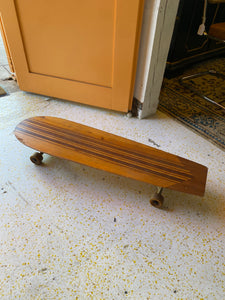 Solid Wood Hand Carved Long Board