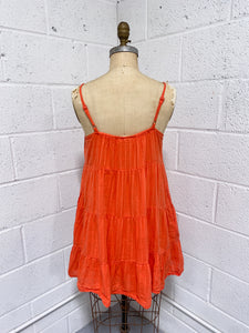 Coral Colored Summer Dress (M)