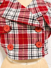 Load image into Gallery viewer, Plaid Crop Short Sleeve Jacket
