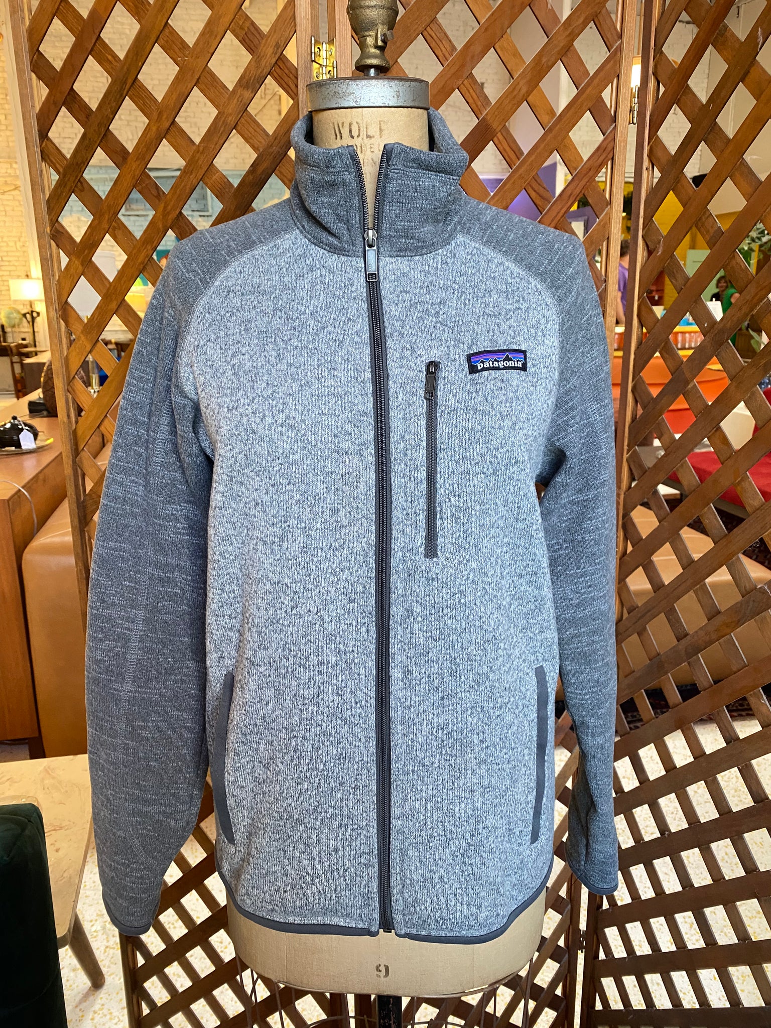 Grey patagonia best sale zip up