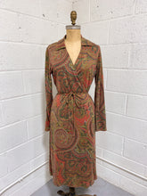 Load image into Gallery viewer, Paisley Wrap Dress - As Found (M)
