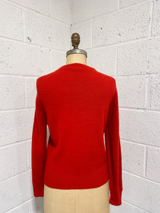 Vintage Red Cardigan