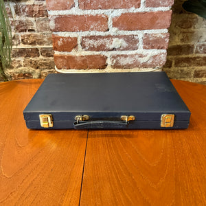 Vintage Navy Backgammon Case - Missing 2 Pieces