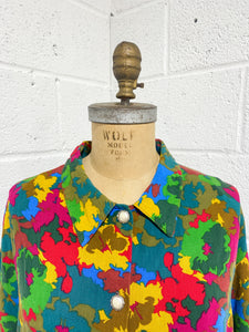 Colorful Rayon Blouse- As Found