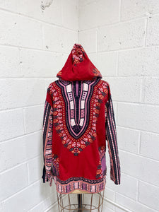 Dashiki Pullover with Hood (L)