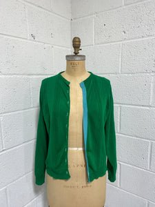 Vintage Bright Green Cardigan - As Found