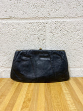 Load image into Gallery viewer, Vintage Black Leather Clutch
